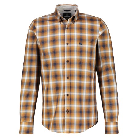 SALE % | Lerros | Freizeithemd - Regular Fit - Button Down | Braun online im Shop bei meinfischer.de kaufen