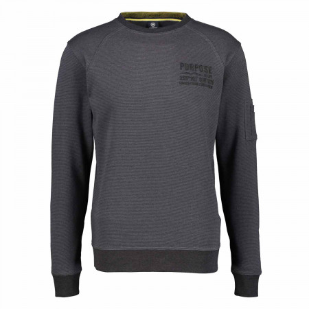 SALE % | Lerros | Sweatshirt - Regular Fit - Crewneck | Grau online im Shop bei meinfischer.de kaufen