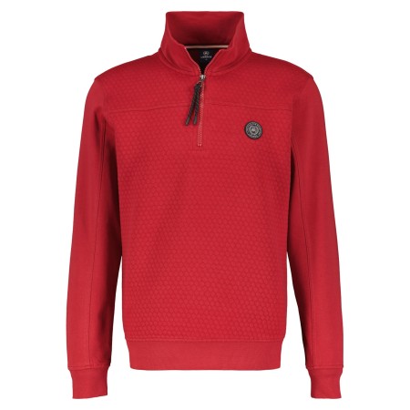SALE % | Lerros | Sweatshirt - Regular Fit - Troyer | Rot online im Shop bei meinfischer.de kaufen