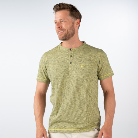 SALE % | Lerros | T-Shirt - Regular Fit - Henley | Grün online im Shop bei meinfischer.de kaufen