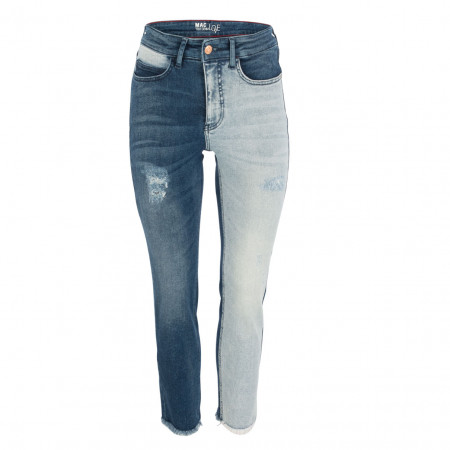 SALE % | Mac | Two-Tone-Jeans - Skinny Fit - cropped | Blau online im Shop bei meinfischer.de kaufen