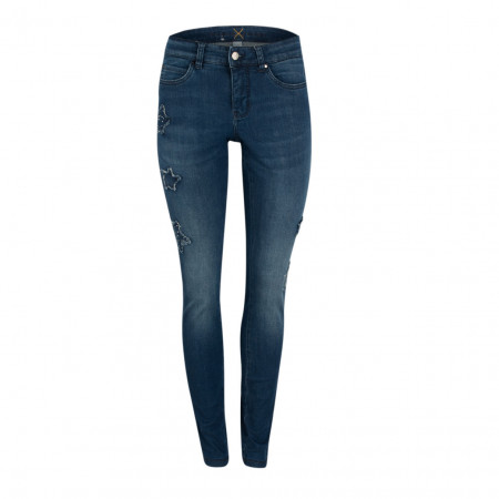 SALE % | Mac | Jeans - Skinny Fit - Applikationen | Blau online im Shop bei meinfischer.de kaufen