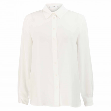 SALE % | MANGO | Bluse -  Regular Fit - Unifarben | Weiß online im Shop bei meinfischer.de kaufen