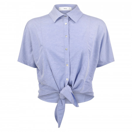 SALE % | MANGO | Hemdbluse - Loose Fit - Bluti | Blau online im Shop bei meinfischer.de kaufen