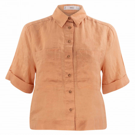SALE % | MANGO | Blusenhemd - Regular Fit - Unifarben | Braun online im Shop bei meinfischer.de kaufen