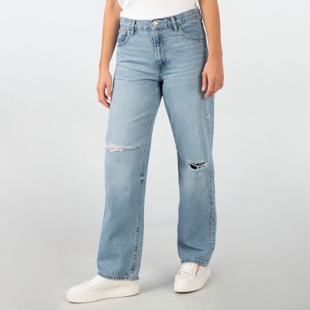 SALE % | MANGO | Jeans - Loose Fit - Used-Optik | Blau online im Shop bei meinfischer.de kaufen