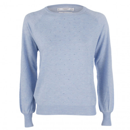 SALE % | MANGO | Pullover - Regular Fit - Strasssteine | Blau online im Shop bei meinfischer.de kaufen