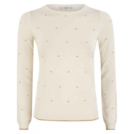 SALE % | MANGO | Pullover - Regular Fit - Dots | Weiß online im Shop bei meinfischer.de kaufen