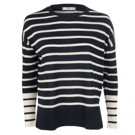 SALE % | MANGO | Pullover - Comfort Fit - Stripes | Blau online im Shop bei meinfischer.de kaufen