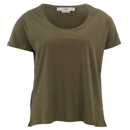 SALE % | MANGO | T-Shirt - Regular Fit - organische Baumwolle | Oliv online im Shop bei meinfischer.de kaufen