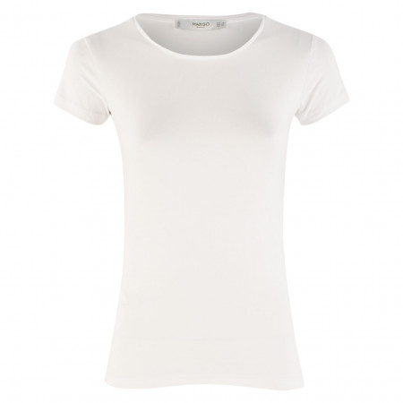 SALE % | MANGO | T-Shirt - Regular Fit - Crewneck | Weiß online im Shop bei meinfischer.de kaufen