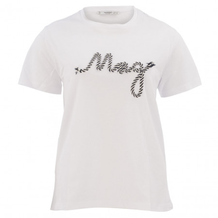 SALE % | MANGO | T-Shirt - oversized - Applikation | Weiß online im Shop bei meinfischer.de kaufen