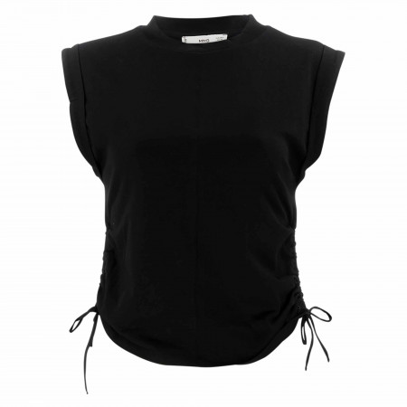 SALE % | MANGO | T-Shirt - Slim Fit - Unifarben | Schwarz online im Shop bei meinfischer.de kaufen