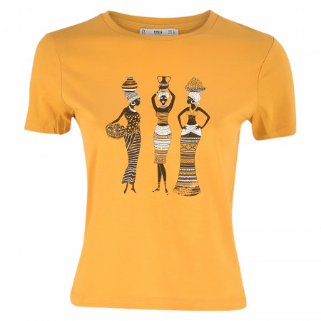 SALE % | MANGO | T-Shirt - Regular Fit - Ilustra | Gelb online im Shop bei meinfischer.de kaufen