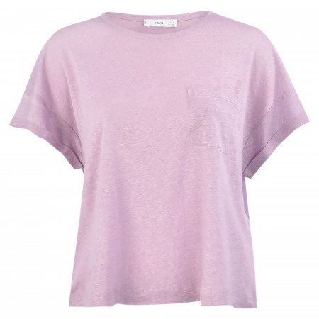 SALE % | MANGO | T-Shirt - Loose Fit - Licrop | Lila online im Shop bei meinfischer.de kaufen