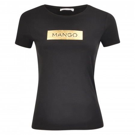 SALE % | MANGO | T-Shirt - Regular Fit - Print | Schwarz online im Shop bei meinfischer.de kaufen