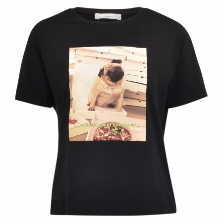 SALE % | MANGO | T-Shirt - Regular Fit - Pets6 | Schwarz online im Shop bei meinfischer.de kaufen