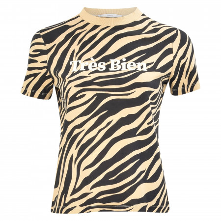 SALE % | MANGO | T-Shirt - Regular Fit - Cebra | Beige online im Shop bei meinfischer.de kaufen