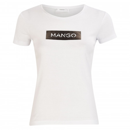 SALE % | MANGO | T-Shirt - Regular Fit - Print | Weiß online im Shop bei meinfischer.de kaufen