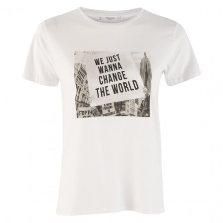 SALE % | MANGO | T-Shirt - Regular Fit - Street | Weiß online im Shop bei meinfischer.de kaufen
