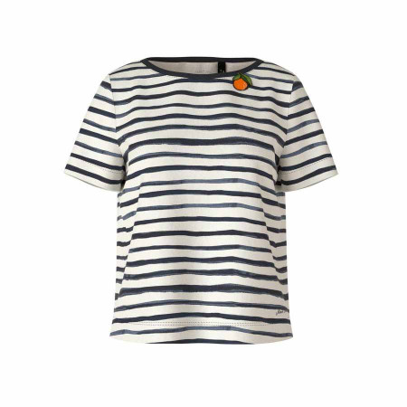 SALE % | Marc Cain | T-Shirt - Comfort Fit - Stripes | Schwarz online im Shop bei meinfischer.de kaufen