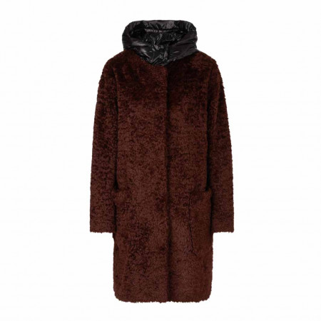 SALE % | Marc Cain | Mantel - Regular Fit - Fake Fur | Rot online im Shop bei meinfischer.de kaufen