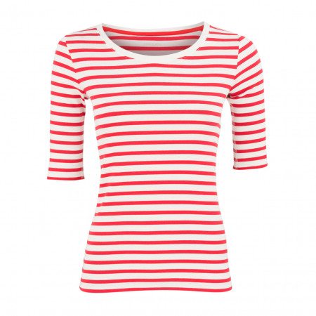 SALE % | Marc Cain | Shirt - Slim Fit - Stripes | Rot online im Shop bei meinfischer.de kaufen