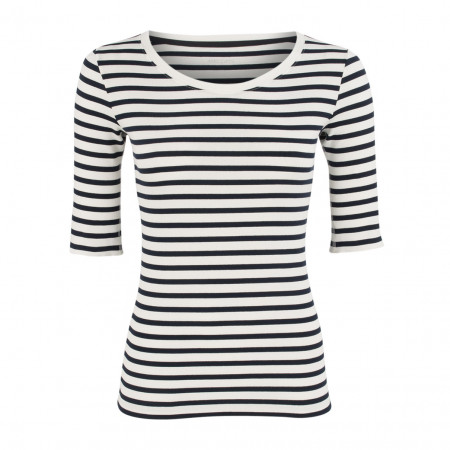SALE % | Marc Cain | Shirt - Slim Fit - Stripes | Blau online im Shop bei meinfischer.de kaufen