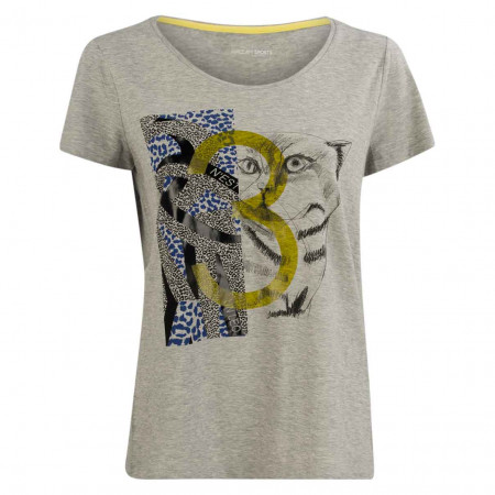 SALE % | Marc Cain | T-Shirt - Regular Fit - Print | Grau online im Shop bei meinfischer.de kaufen