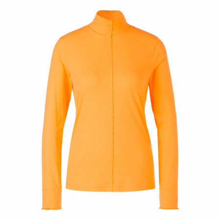 SALE % | Marc Cain | T-Shirt - Slim Fit - Stehkragen | Orange online im Shop bei meinfischer.de kaufen
