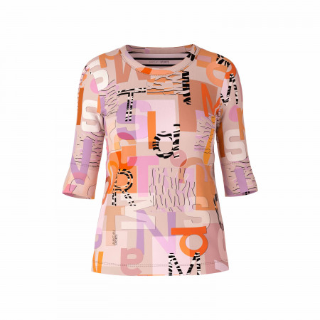 SALE % | Marc Cain | Shirt - Regular Fit - Grafikprint | Orange online im Shop bei meinfischer.de kaufen