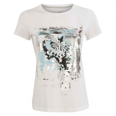 SALE % | Marc Cain | T-Shirt - Regular Fit - Print | Weiß online im Shop bei meinfischer.de kaufen