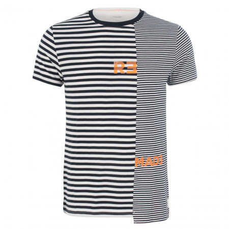 SALE % | Marc O'Polo Denim | T-Shirt - Comfort Fit - Stripes | Weiß online im Shop bei meinfischer.de kaufen