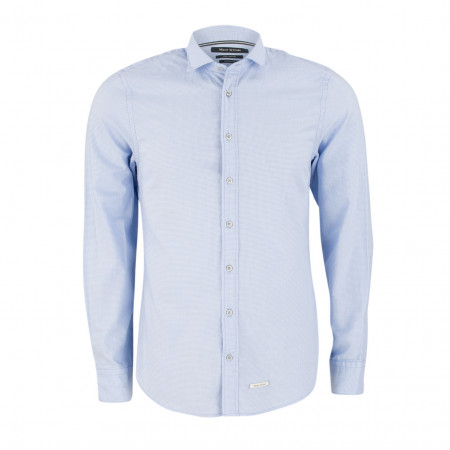SALE % | Marc O'Polo | Freizeithemd - Shape Fit - Classic Kent | Blau online im Shop bei meinfischer.de kaufen