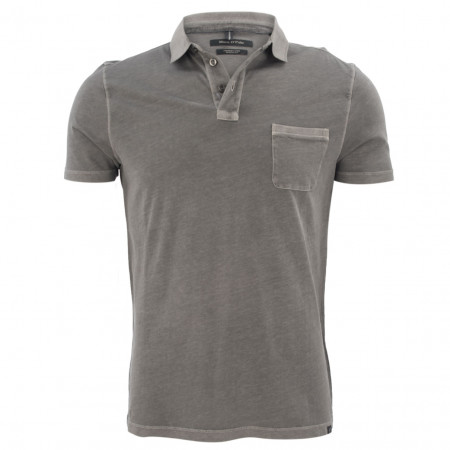 SALE % | Marc O'Polo | Poloshirt - Shaped Fit - unifarben | Grau online im Shop bei meinfischer.de kaufen