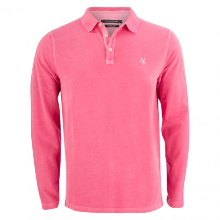 SALE % | Marc O'Polo | Poloshirt - Regular FIt - Label-Patch | Pink online im Shop bei meinfischer.de kaufen