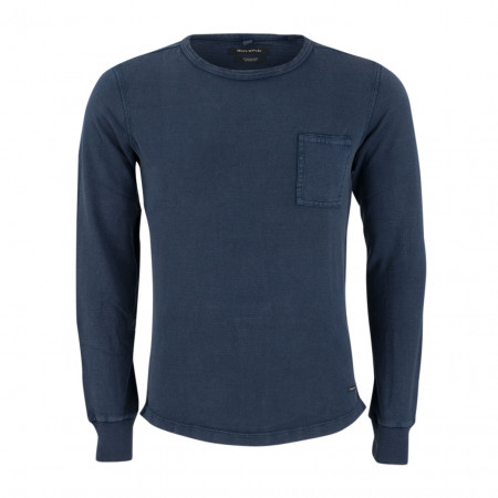 SALE % | Marc O'Polo | Pullover - fitted - Crewneck | Blau online im Shop bei meinfischer.de kaufen