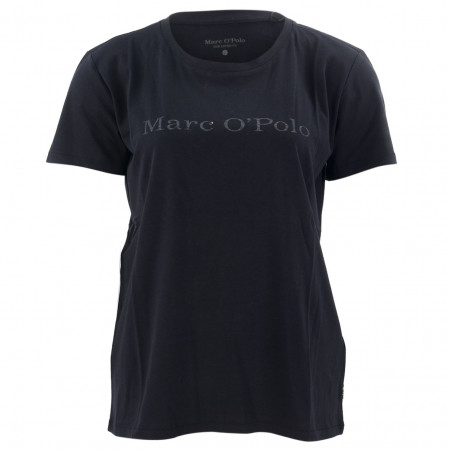 SALE % | Marc O'Polo | T-Shirt - fitted - Labelprint | Blau online im Shop bei meinfischer.de kaufen