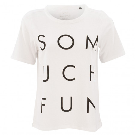 SALE % | Marc O'Polo | T-Shirt - oversized - Wording | Weiß online im Shop bei meinfischer.de kaufen