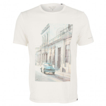 SALE % | Marc O'Polo | T-Shirt - Regular Fit - Baumwolle | Weiß online im Shop bei meinfischer.de kaufen
