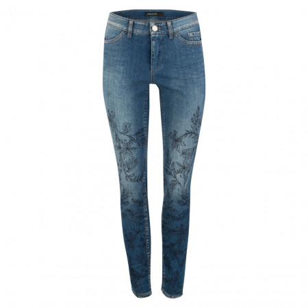 SALE % | Marc Cain | Jeans - Slim Fit - Muster | Blau online im Shop bei meinfischer.de kaufen