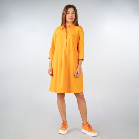 SALE % | Marc Cain | Kleid - Loose Fit - Unifarben | Orange online im Shop bei meinfischer.de kaufen