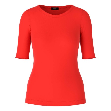 SALE % | Marc Cain | T-Shirt - Skinny Fit - 3/4 Arm | Rot online im Shop bei meinfischer.de kaufen