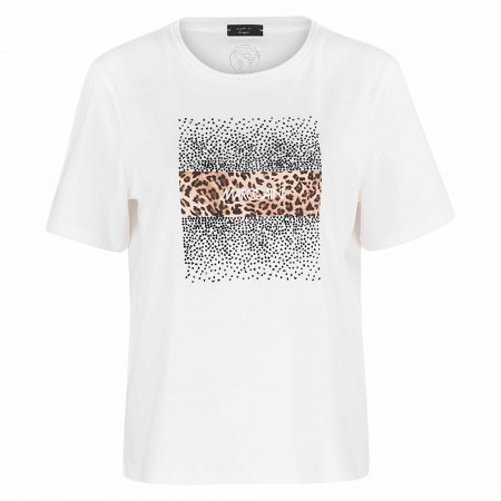 SALE % | Marc Cain | T-Shirt - Regular Fit - Print | Weiß online im Shop bei meinfischer.de kaufen