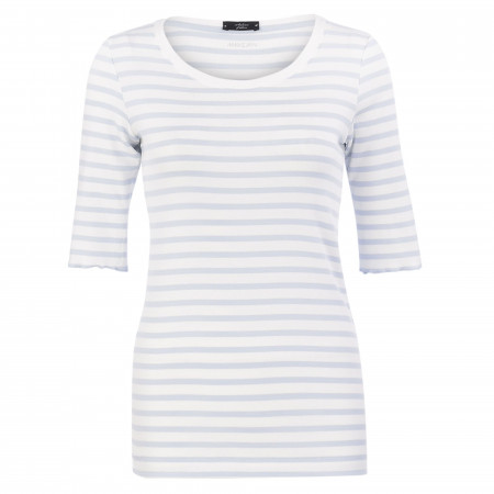SALE % | Marc Cain | Shirt - Slim Fit - Stripes | Weiß online im Shop bei meinfischer.de kaufen