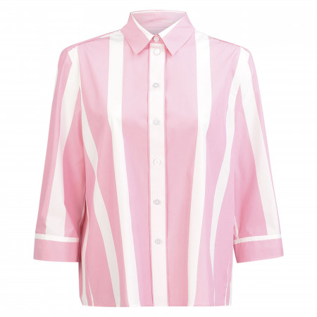 SALE % | Marc Cain | Hemdbluse - oversized - Stripes | Rosa online im Shop bei meinfischer.de kaufen