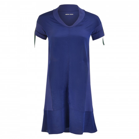 SALE % | Marc Cain | Kleid - Regular Fit - Shiny-Optik | Blau online im Shop bei meinfischer.de kaufen