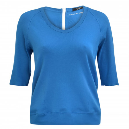 SALE % | Marc Cain | Shirt - Loose Fit - unifarben | Blau online im Shop bei meinfischer.de kaufen
