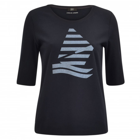 SALE % | Marc Cain | Shirt - Regular Fit - Print | Blau online im Shop bei meinfischer.de kaufen