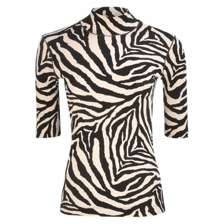 SALE % | Marc Cain | Shirt - Slim Fit - Zebra-Print | Schwarz online im Shop bei meinfischer.de kaufen